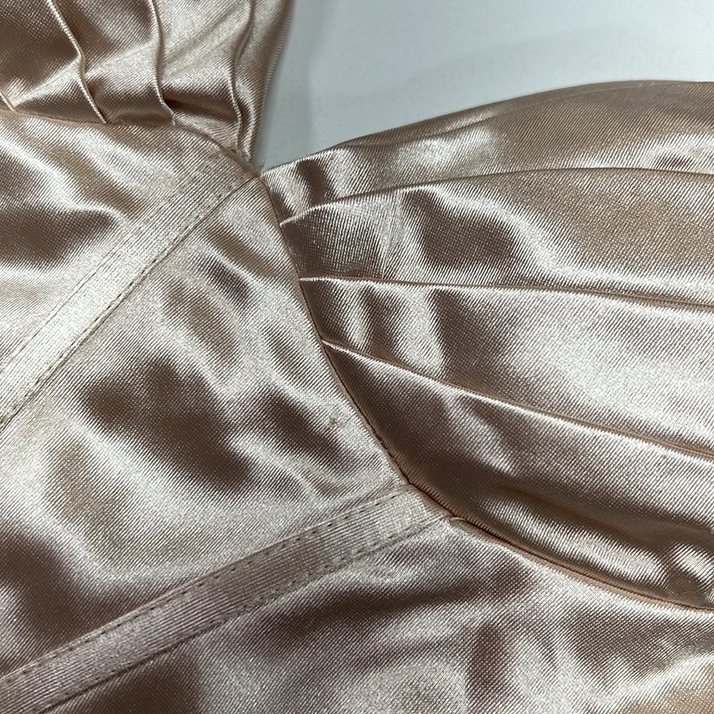 Selfie Leslie Bodycon Bustier Mini Dress in Champagne Size XS NEW With Tag - Picture 11 of 12